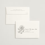 "Watercolor Floral" - Save the Dates in Fog by Jill Means - FREE Recipient Addressing