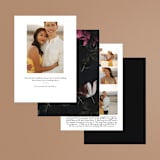 "Crazy in Love" - Save the Dates in Hot Pink by Design Lotus - Back of Card Options