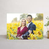 "the perfect date" - Save the Dates in Linen by Kasia Labocki - Front