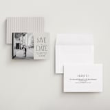 "Pierre" - Save the Dates in Dove by Robert and Stella - Assembled