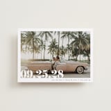 "Malibu Dreams" - Save the Dates in Linen by Ashley Cuccio - Front