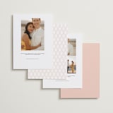 "Minimalist Pop" - Save the Dates in Blush by Katie Zimpel - Back of Card Options