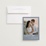 "Classic Manor" - Save the Dates in French Blue by Stacey Meacham - Save the Date with Envelope