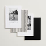 "Camellia" - Save the Dates in Tuxedo by Megan Davis - Back of Card Options