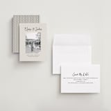 "Camellia" - Save the Dates in Tuxedo by Megan Davis - Assembled