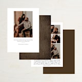 "Outside" - Save the Dates in Navy by Rebecca Bowen - Back of Card Options