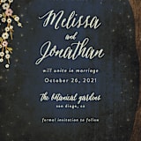 "Outside" - Save the Dates in Navy by Rebecca Bowen - Detail