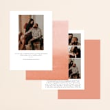 "Watercolor Wreath" - Save the Dates in Grapefruit by Yao Cheng Design - Back of Card Options