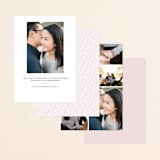 "Our Biggest Adventure" - Save the Dates in Almost Blush by Kate Ross - Back of Card Options