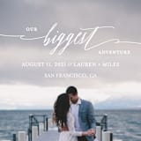 "Our Biggest Adventure" - Save the Dates in Almost Blush by Kate Ross - Detail
