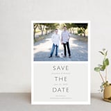"Modern Date" - Save the Dates in Storm by Waldo Press - Front