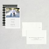 "Modern Date" - Save the Dates in Storm by Waldo Press - Assembled