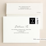 "Modern Mood" - Save the Dates in Snow by Susan Brown - FREE Recipient Addressing
