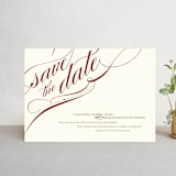 "Winter Flourish" - Save the Dates in Crimson by Annie Clark - Front