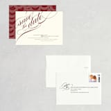 "Winter Flourish" - Save the Dates in Crimson by Annie Clark - Assembled