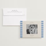 "Modern Border" - Save the Dates in Sky by Jackie Crawford - Save the Date with Envelope