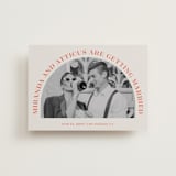 "Surrounding" - Save the Dates in Persimmon by Sarah Cohn - Front