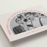 "Surrounding" - Save the Dates in Persimmon by Sarah Cohn - Detail