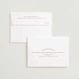 "Surrounding" - Save the Dates in Persimmon by Sarah Cohn - FREE Recipient Addressing