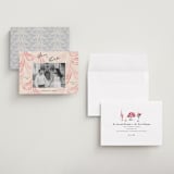 "Velvet Cherry" - Save the Dates in Blush by Sarah Rosenthal - Assembled
