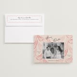 "Velvet Cherry" - Save the Dates in Blush by Sarah Rosenthal - Save the Date with Envelope