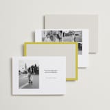 "Mille-feuille" - Save the Dates in Citron by Blustery August - Back of Card Options