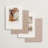 "petal toss" - Save the Dates in Cream by Angela Marzuki - Back of Card Options