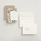 "petal toss" - Save the Dates in Cream by Angela Marzuki - Assembled