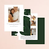 "Palm" - Save the Dates in Leaf by Kaydi Bishop - Back of Card Options