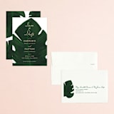 "Palm" - Save the Dates in Leaf by Kaydi Bishop - Assembled