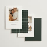 "Modern Type" - Save the Dates in Spruce by April Astudillo - Back of Card Options