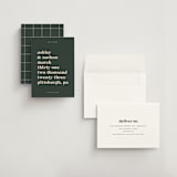 "Modern Type" - Save the Dates in Spruce by April Astudillo - Assembled