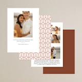 "There Will Be a Party" - Save the Dates in Terracotta by Amy Payne - Back of Card Options