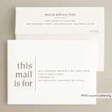 "There Will Be a Party" - Save the Dates in Terracotta by Amy Payne - FREE Recipient Addressing