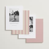 "Thompson" - Save the Dates in Rose by Jennifer Lew - Back of Card Options