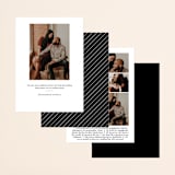 "Between the Lines" - Save the Dates in Blazer by Fine and Dandy Paperie - Back of Card Options