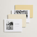 "Curved Frame" - Save the Dates in Citrine by Emily Betts - Back of Card Options