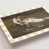 "Curved Frame" - Save the Dates in Citrine by Emily Betts - Detail