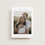 "Modern Air" - Save the Dates in Dusty Blue by Stacey Meacham - Front