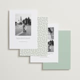 "Monogramed Arch" - Save the Dates in Mojito by Susan Moyal - Back of Card Options