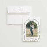 "Monogramed Arch" - Save the Dates in Mojito by Susan Moyal - Save the Date with Envelope