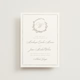 "Romantic Wreath" - Save the Dates in Chantilly by Wildfield Paper Co - Front