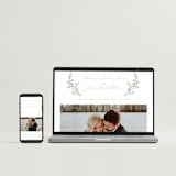 "Romantic Wreath" - Save the Dates in Chantilly by Wildfield Paper Co - FREE Wedding Website