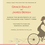 "Journey Together" - Save the Dates in Buttercream by Letter19Design - Detail