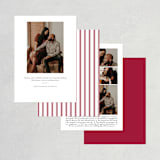 "float + celebrate" - Save the Dates in Maroon by Float Paperie - Back of Card Options