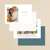 "One Fine Day" - Save the Dates in Slate by Eric Clegg - Back of Card Options