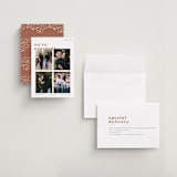 "Bold" - Save the Dates in Terracotta by Blustery August - Assembled