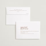 "Bold" - Save the Dates in Terracotta by Blustery August - FREE Recipient Addressing