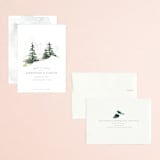 "On the Slopes" - Save the Dates in Fog by Mere Paper - Assembled