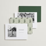 "Whispering Pines" - Save the Dates in Forest by Elly - Back of Card Options